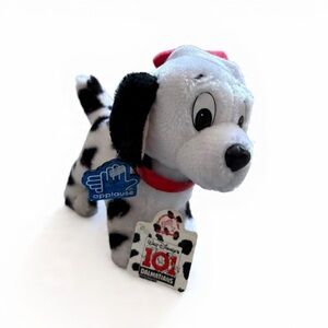 NWT VTG Walt Disney 101 Dalmatians Applause Puppy Plush Dog w Red Collar #51514